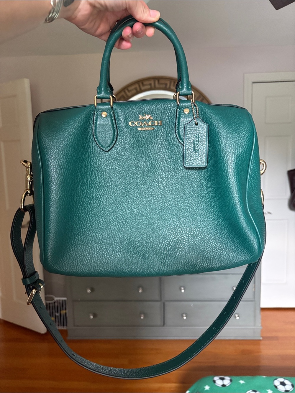 COACH Rowan Emerald Green Large - Picture 12 of 15
